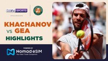Karen Khachanov vs Arthur Gea | Roland-Garros 2026 | Match Highlights