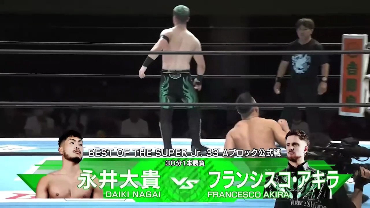 Daiki Nagai vs. Francesco Akira - A Block Tournament Match: NJPW Best Of The Super Junior 33 Day 7 (5/24/2026)