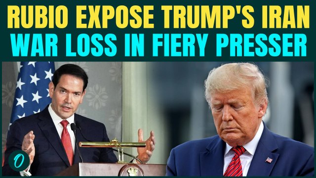 Marco Rubio ADMITS U.S. On BACK FOOT In Iran War, Explosive Press Conference In India | Iran War