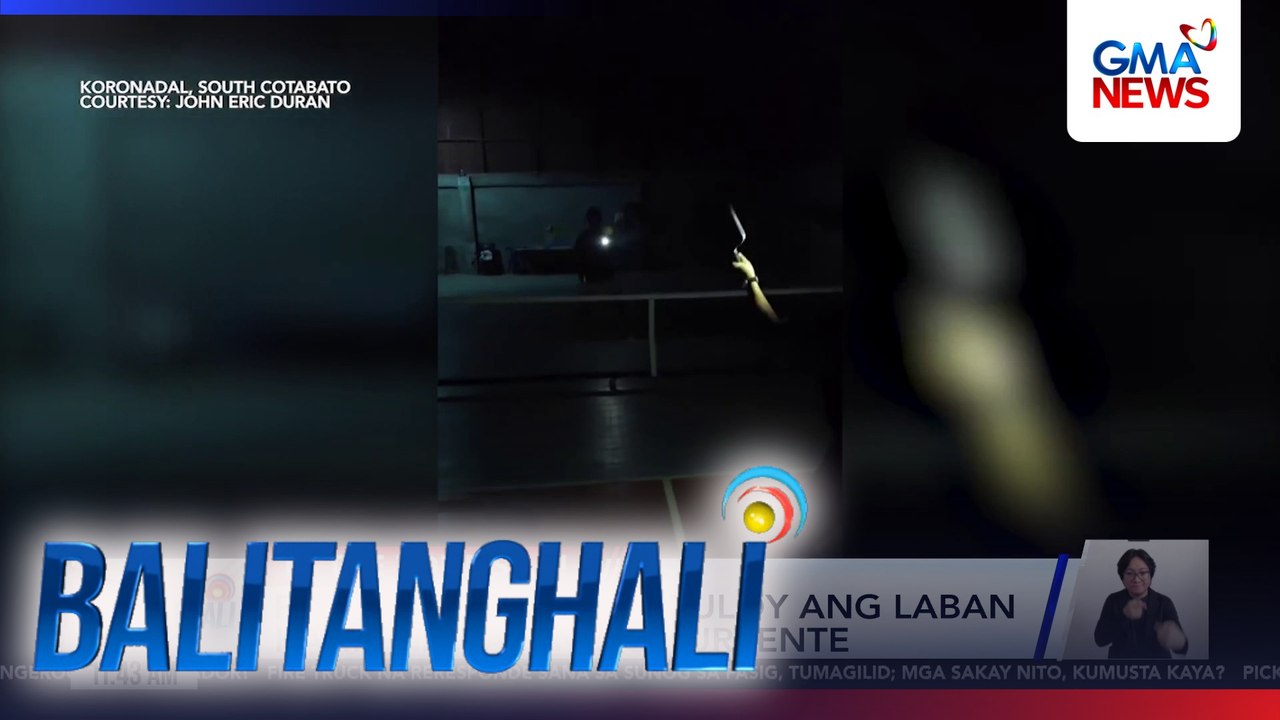 Pickleball players, tuloy ang laban kahit nawalan ng kuryente | Balitanghali