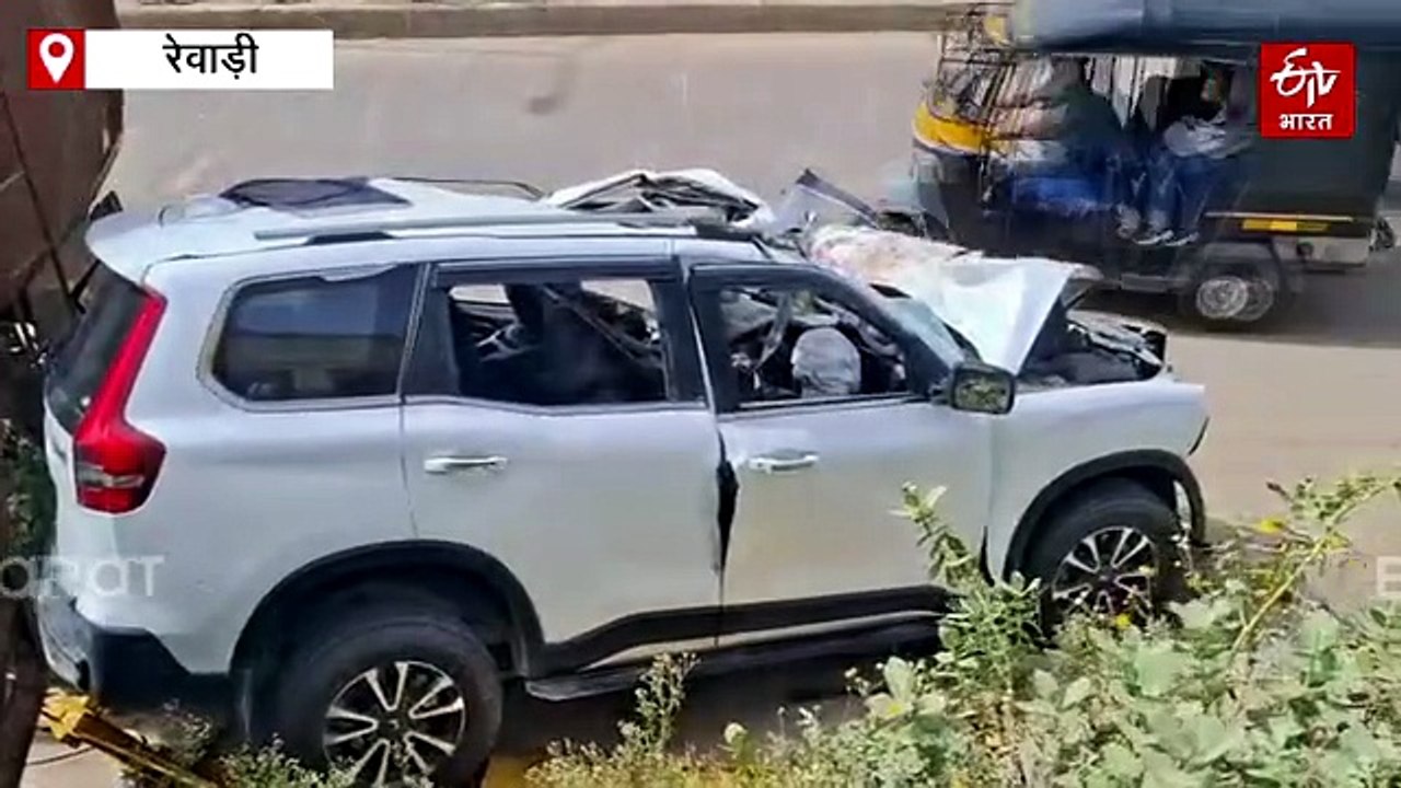 रेवाड़ी हाईवे पर दर्दनाक हादसा, स्कॉर्पियो-ट्रक...