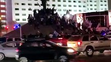 Así celebran el título de Cruz Azul en la glorieta Cuauhtémoc en Tijuana
