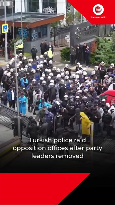 Turkish police raid opposition offices