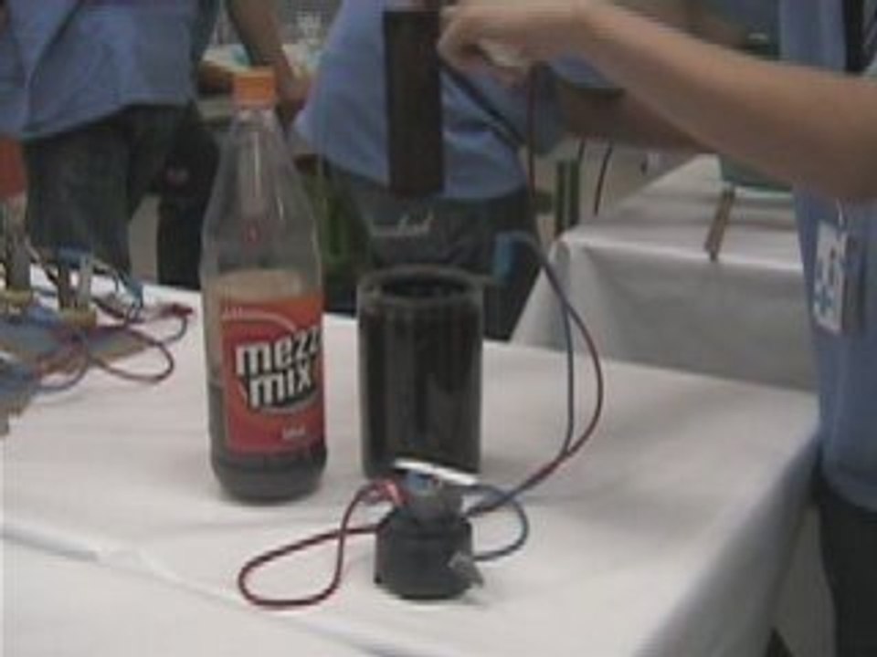 Pile avec du cola