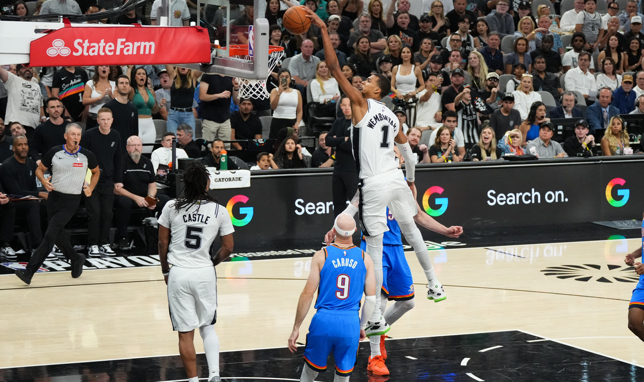 NBA : Wembanyama en patron, les Spurs reviennent à hauteur d'Oklahoma City