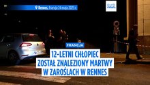 Francja: 12-latek znaleziony martwy w zaroślach w Rennes
