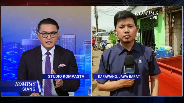 Tanggul Sungai Jebol, Ratusan Rumah di Karawang Terendam Banjir | KOMPAS SIANG