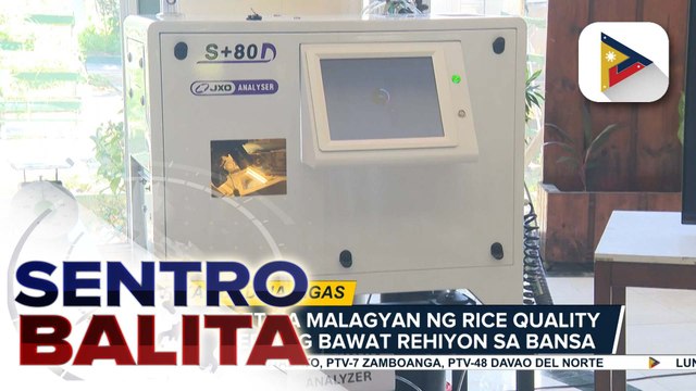 Kalidad ng local at imported rice, mas masusuri pa sa tulong ng bagong rice quality analyzer ng DA at BPI | ulat ni Gab Villegas
