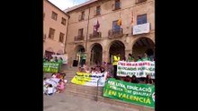 Parlament de Joan Carles Poquet, del Conservatori Professional de Música Tenor Cortis, en la concentració a Dénia per l'educació pública