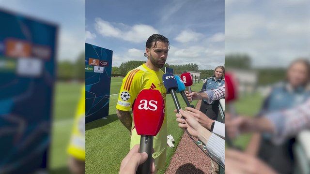 Media day con David Raya en la previa del Arsenal vs. PSG de la final de Champions League