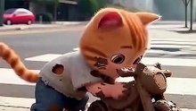 Shocking! The poor kitten has the Transformer Arcee! #shorts  #cat  #ai  #story  #kitten #autobots