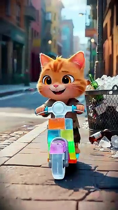 Shocking! The poor kitten has the Transformer Arcee!#shorts #cat #ai #story #kitten #autobots