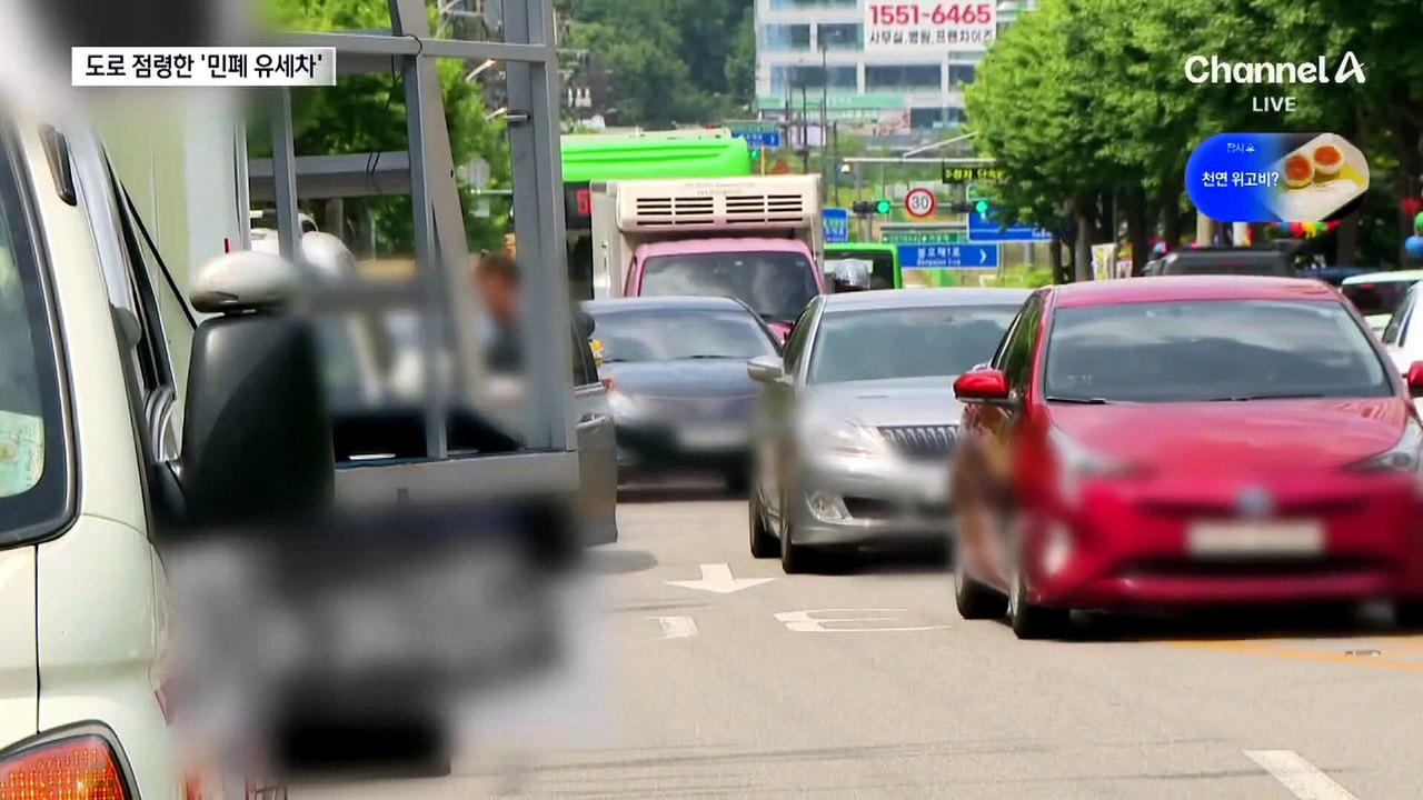 횡단보도 막고, 차로 점령…민폐 유세차