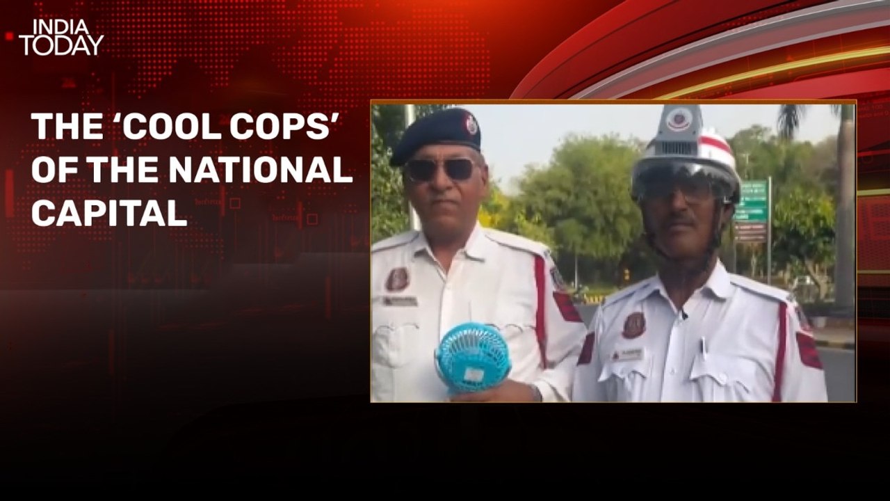 Delhi heatwave: Traffic cops get 'AC' helmets, portable fans as temps cross 45°C