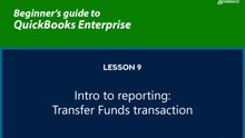 9 - Intro to Reporting: Transfer Funds Transaction