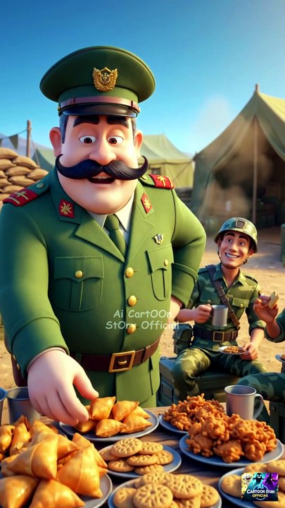 Soldier Captures Snacks Like Enemies | Funny Army Tea Party 😂 | #shorts #viral #funny