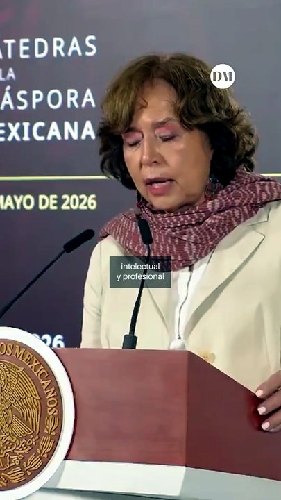 Rosaura Ruiz presenta "Cátedras de la Diáspora Mexicana" para vincular a científicos en el extranjero