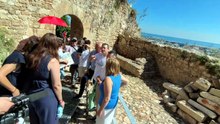 Visita a les obres de restauració del Verger Baix del Castell de Dénia (II)