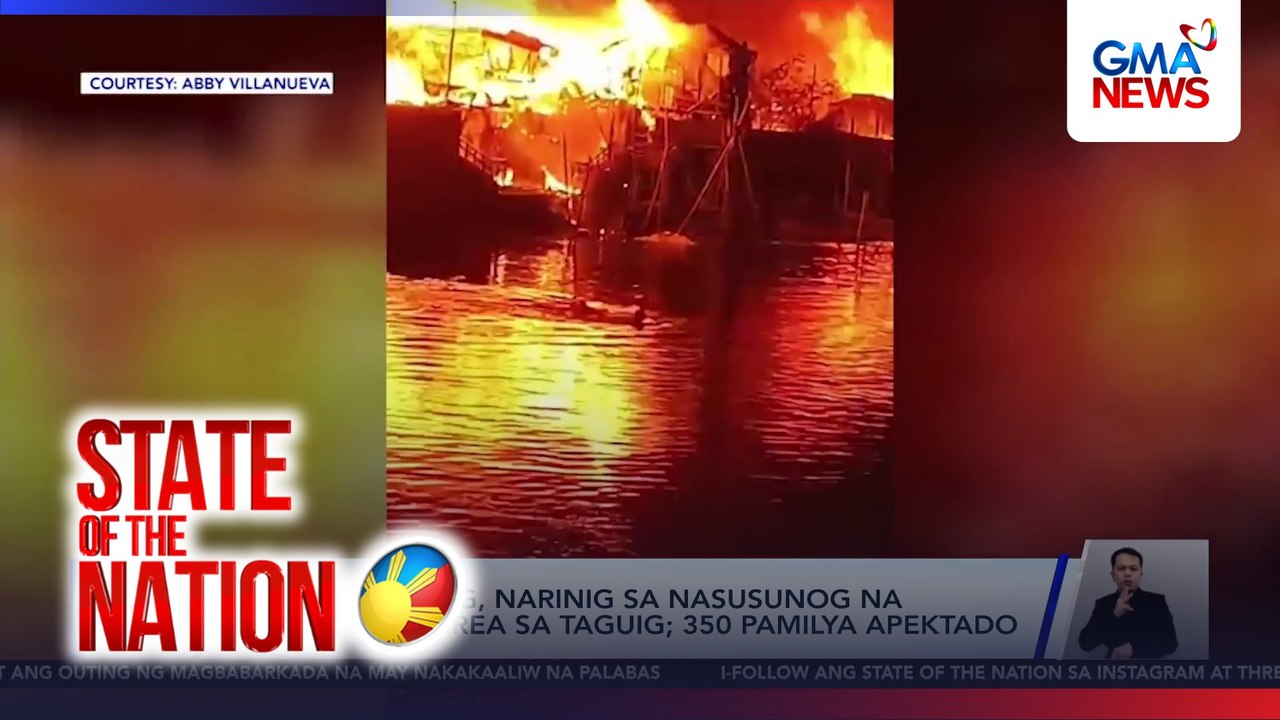 Explosions heard as fire razes Taguig residential area | SONA