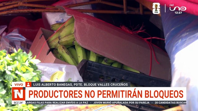 PRODUCTORES NO PERMITIRÁN BLOQUEOS