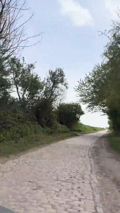 The Brutal Uphill Cobblestone Sector