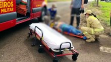 Gestante fica ferida em acidente de trânsito no Santo Inácio