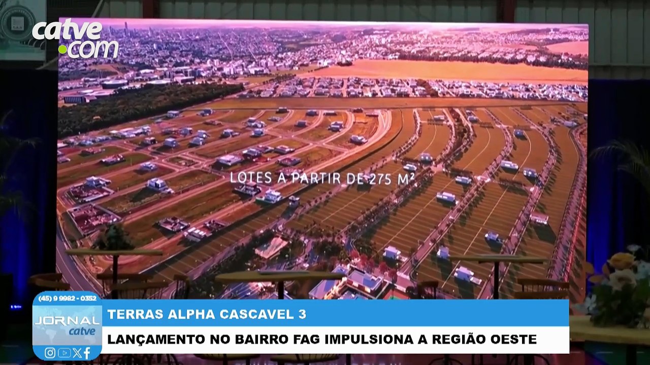 Terras Alpha Cascavel 3 é apresentado com mais de 560 lotes na região da FAG