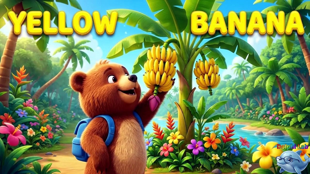 🐻 Bear's Big Fruit Hunt! | Learn 10 Fruits for Kids | Red Apple, Mango, Grapes & More! Dolphi Lab