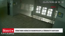 Soluk borusuna yemek kaçan öğrenciyi öğretmeni Heimlich manevrası ile kurtardı