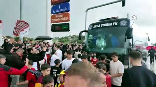 Süper Lig'e yükselen Çorum FK, kentte coşkuyla karşılandı | Ajansspor | AA
