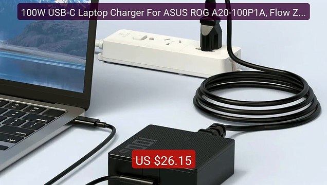 100W USB-C Laptop Charger For ASUS ROG A20-100P1A, Flow Z13... Top Pick 2026 | Unbeatable Price!