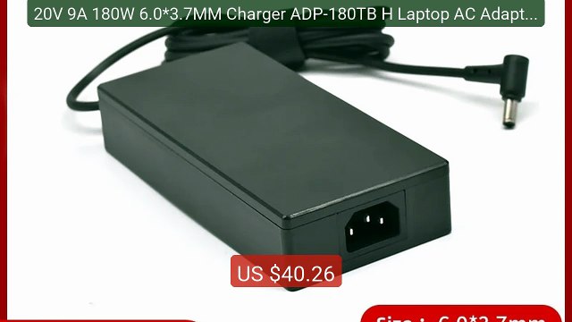 20V 9A 180W 6.0*3.7MM Charger ADP-180TB H Laptop AC Adapter For Asu... Top Rated 2026 | Buy Now!