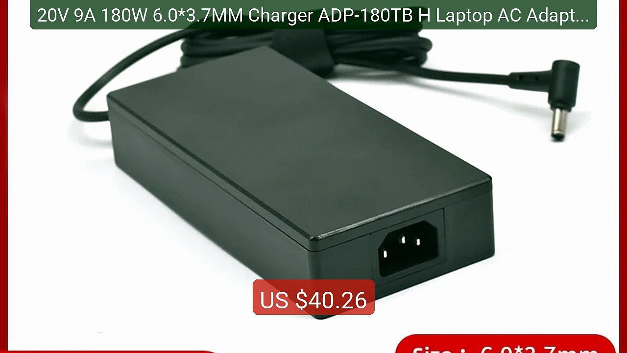 20V 9A 180W 6.0*3.7MM Charger ADP-180TB H Laptop AC Adapter For Asu... -- Top Rated 2026 | Buy Now!