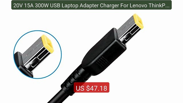 20V 15A 300W USB Laptop Adapter Charger For Lenovo ThinkPad R... Amazing Value 2026 | Must Have!