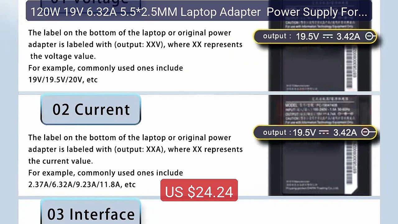 120W 19V 6.32A 5.5*2.5MM Laptop Adapter  Power Supply For TOSHIBA A... -- Top Rated 2026 | Buy Now!