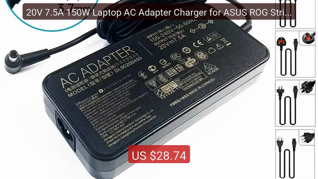 20V 7.5A 150W Laptop AC Adapter Charger for ASUS ROG Strix ... Top Pick 2026 | Unbeatable Price!