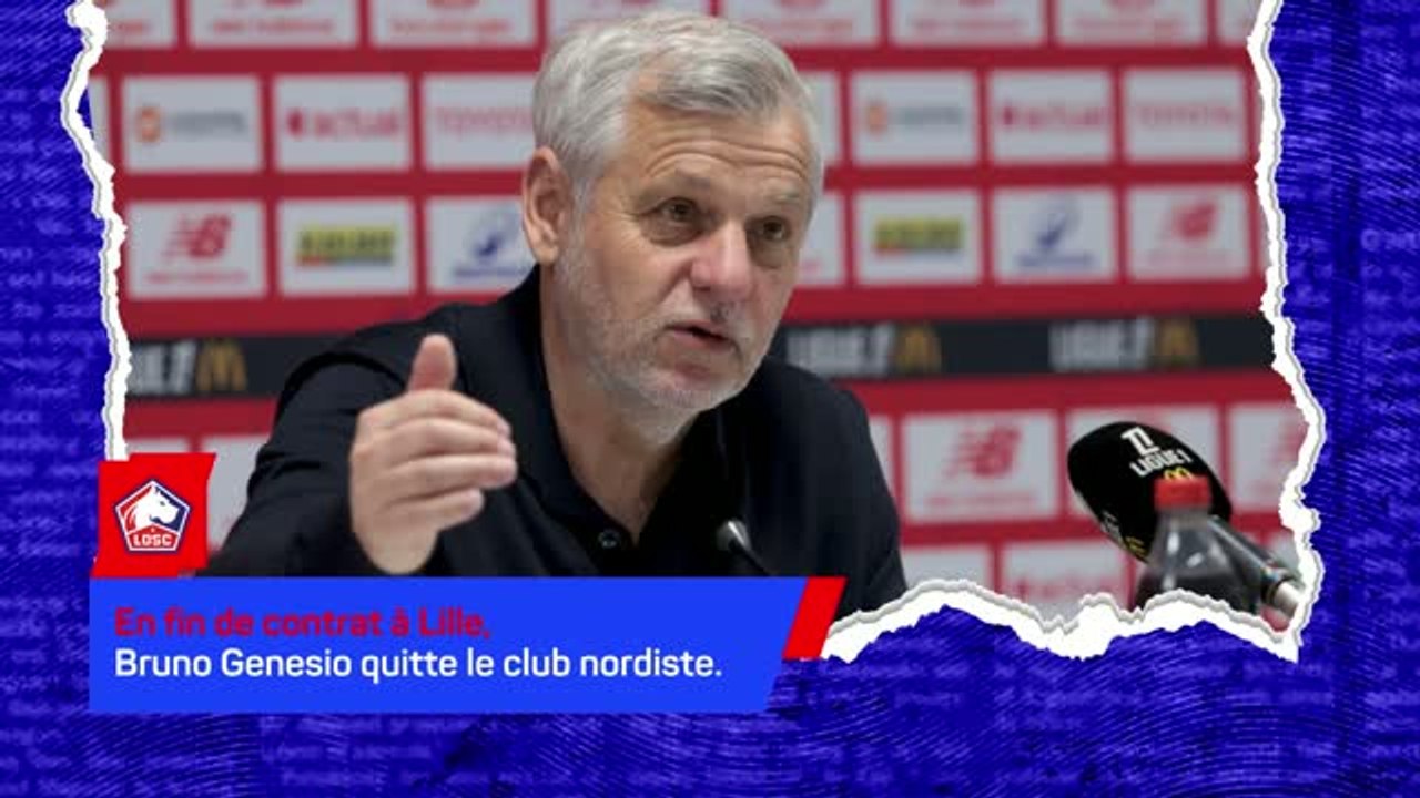 Lille - Genesio quitte le LOSC