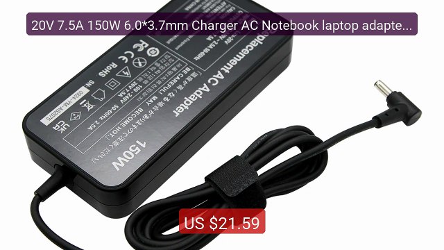 20V 7.5A 150W 6.0*3.7mm Charger AC Notebook laptop adapter For... Hot Deal 2026 | Limited Offer!