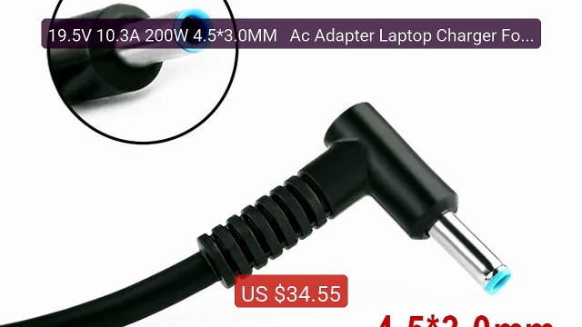 19.5V 10.3A 200W 4.5*3.0MM Ac Adapter Laptop Charger For HP ... Best Buy 2026 | Great Quality!