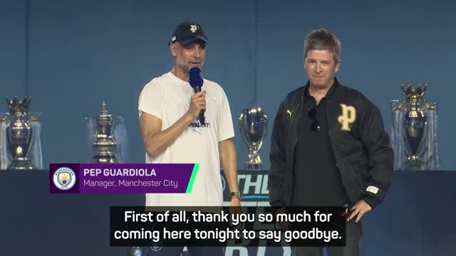 Pep Guardiola's final words as Manchester City boss