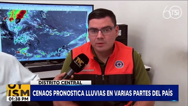 CENAOS pronostica lluvias en varias partes del país