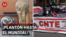 ¿Boicot al Mundial? La CNTE advierte paro indefinido si Sheinbaum no los atiende