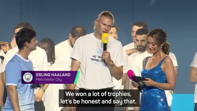 Haaland admits it will be tough without Guardiola, Silva and Stones