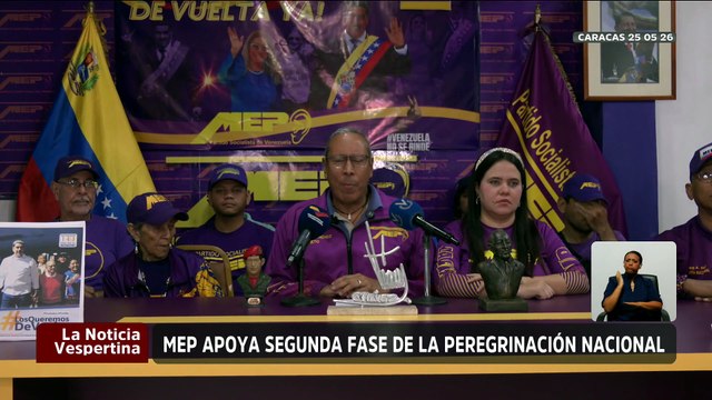 MEP respalda convocatoria del Ejecutivo de continuar la peregrinación hasta el cese de las sanciones
