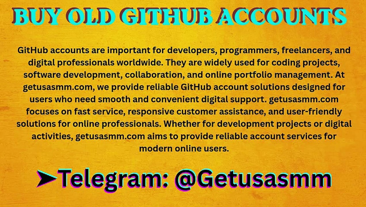 Step-by-Step Guide to Buy Old GitHub Accounts (2Photos) ...