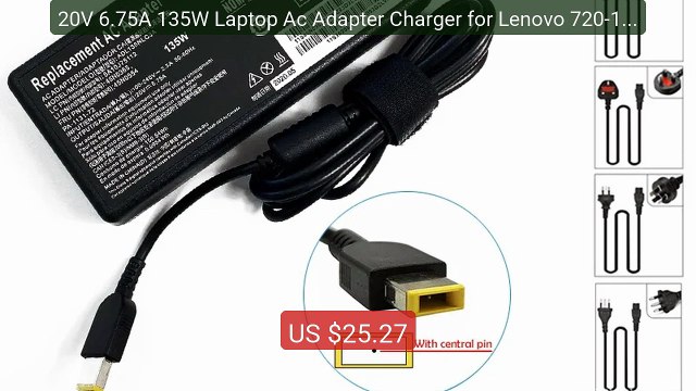 20V 6.75A 135W Laptop Ac Adapter Charger for Lenovo 720-15IKB ... Best Buy 2026 | Great Quality!