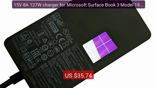 15V 8A 127W charger for Microsoft Surface Book 3 Model 1932 La... Hot Deal 2026 | Limited Offer!