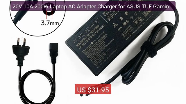 20V 10A 200W Laptop AC Adapter Charger for ASUS TUF Gaming A17 FA70... Top Rated 2026 | Buy Now!
