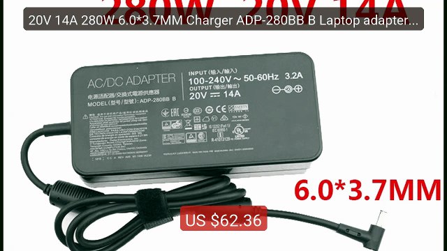 20V 14A 280W 6.0*3.7MM Charger ADP-280BB B Laptop adapter For ... Best Buy 2026 | Great Quality!