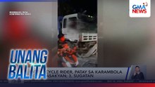 Motorcycle rider, patay sa karambola ng 10 sasakyan; 3, sugatan | Unang Balita